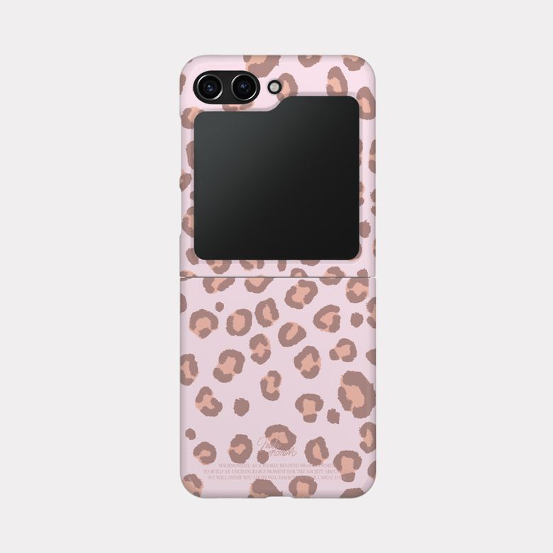 warm leopard 디자인 [제트플립 하드 폰케이스]