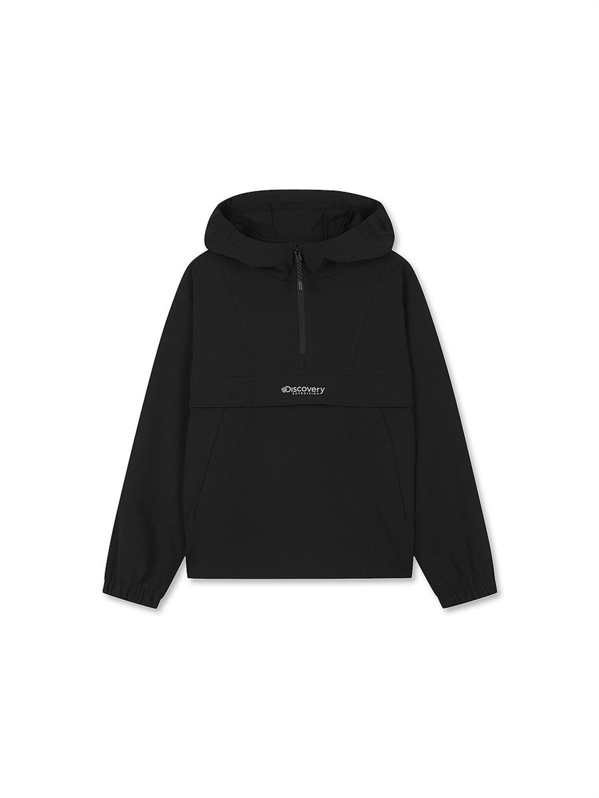 디스커버리 키즈(DISCOVERY KIDS) 키즈 에센셜 우븐 후드 아노락 (BLACK)