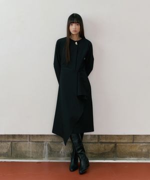 REF RUFFLE BALLON LONG OPS BLACK