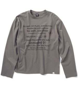 저스트 모션 긴팔 티셔츠 - 더스티 그레이