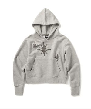 플래쉬 심볼 슬림핏 후디 - 멜란지