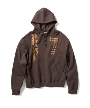 세븐 데미지 헨리넥 후디 - 브라운