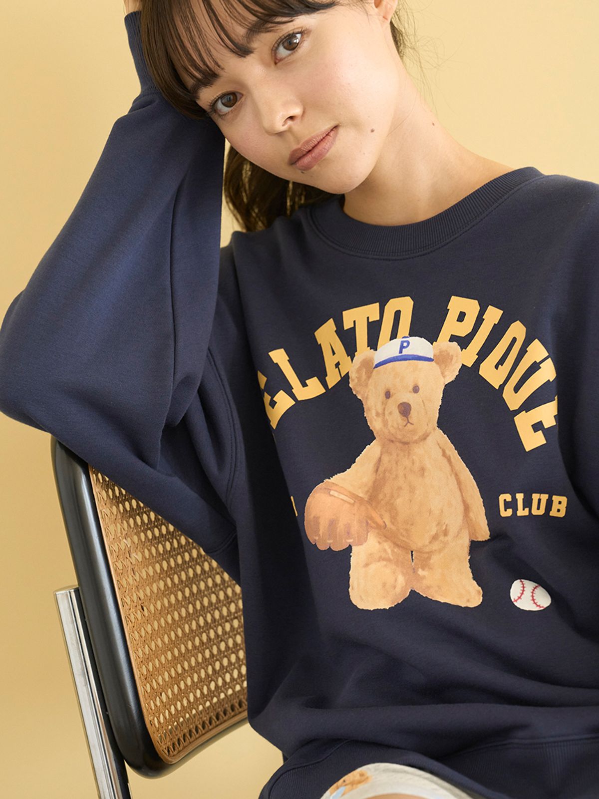 젤라또 피케(GELATO PIQUE) SPORTY BEAR 기모 풀오버 PWCT254231