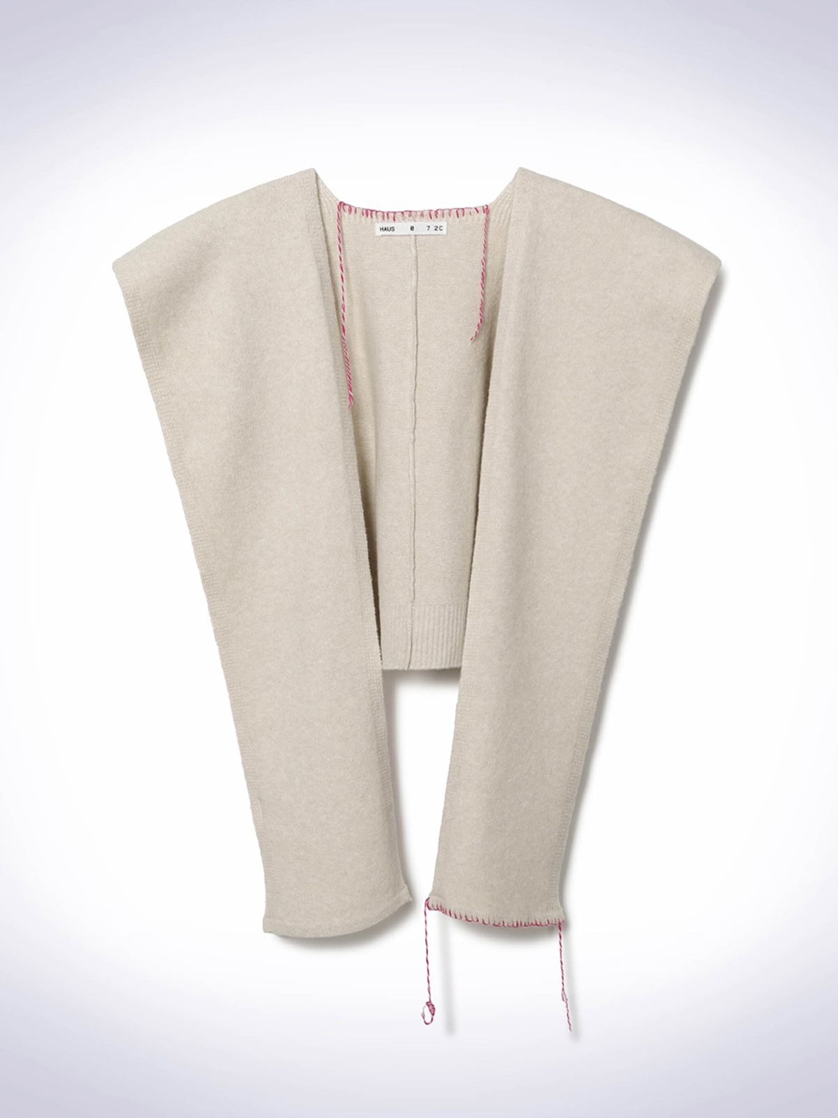 하우스공칠이씨(HAUS072C) BONA SHAWL KNIT BEIGE