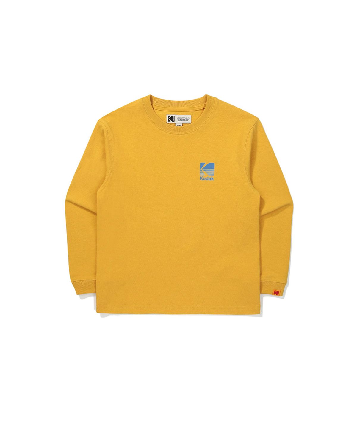코닥 키즈(KODAK KIDS) 빅로고 롱 슬리브 티셔츠 키즈 MUSTARD