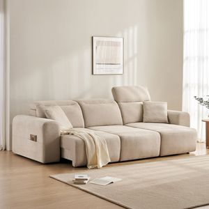 이즈모어 4인용 헤드틸팅 모션 슬라이드 확장형 리클라이너 소파