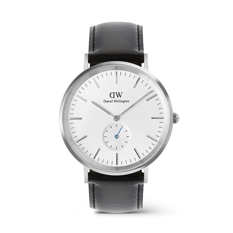 CLASSIC MULTI-EYE 남성 데일리 패션 실버 블랙 레더워치