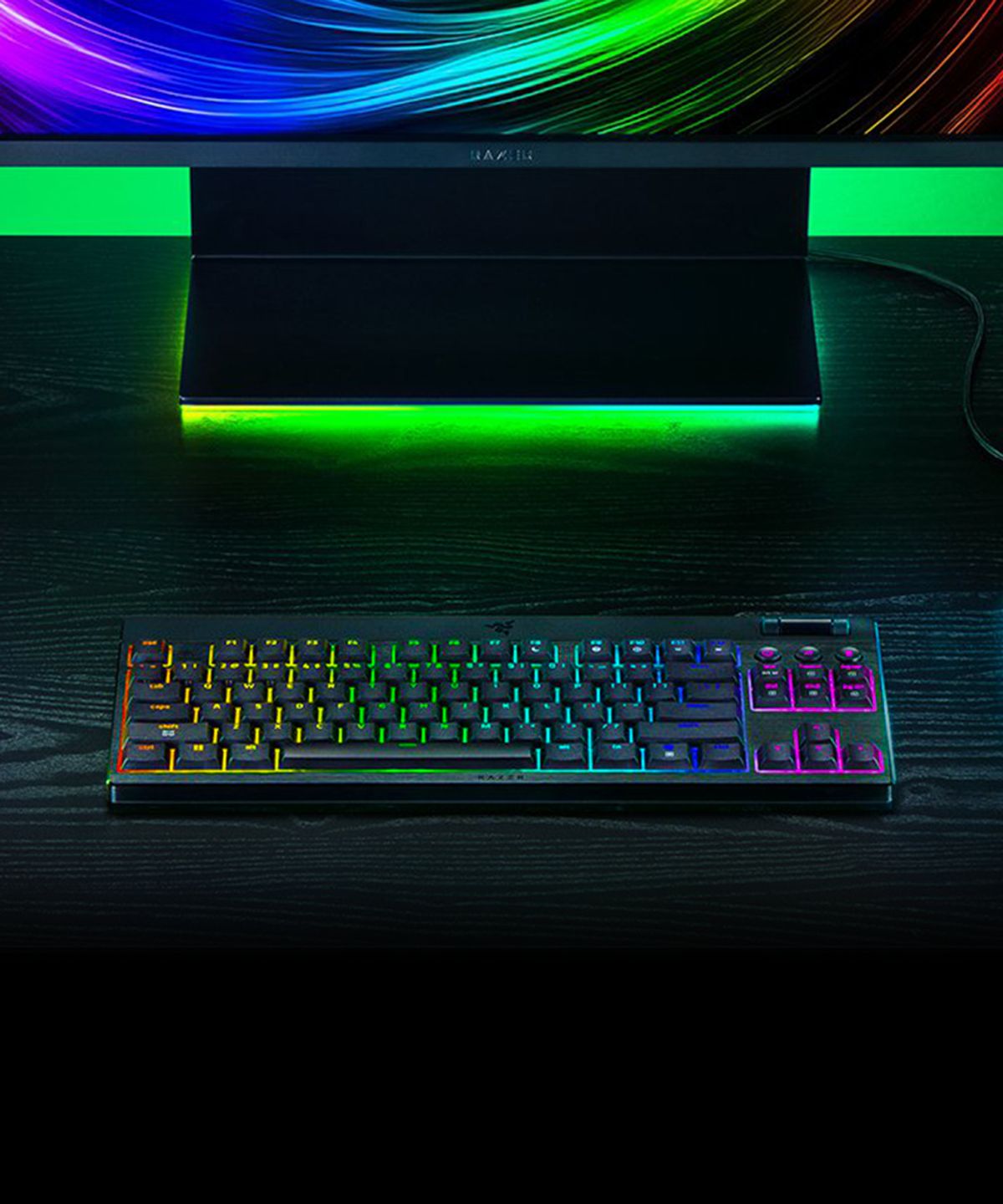 레이저(RAZER) BlackWidow V4 Low profile TKL HyperSpeed Orange US 무선 게이밍 키보드