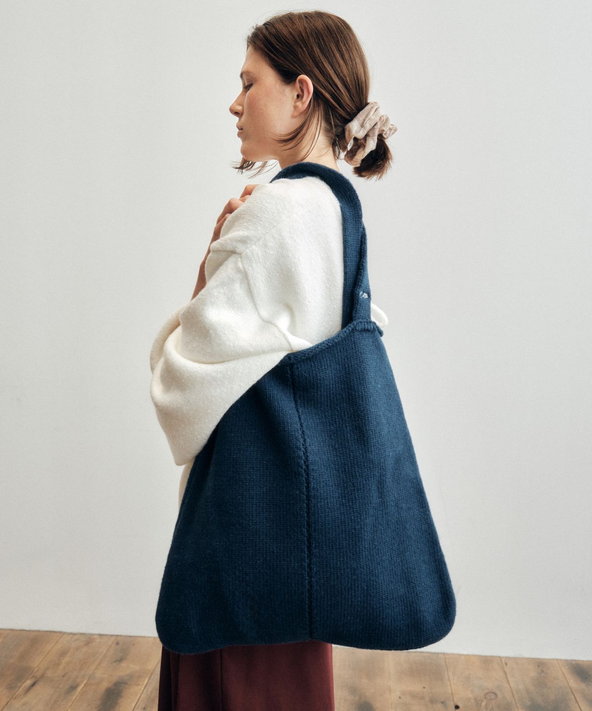 씨타(CITTA) Wool Blended Daily Punching Knit Bag_CTA936(Blue)