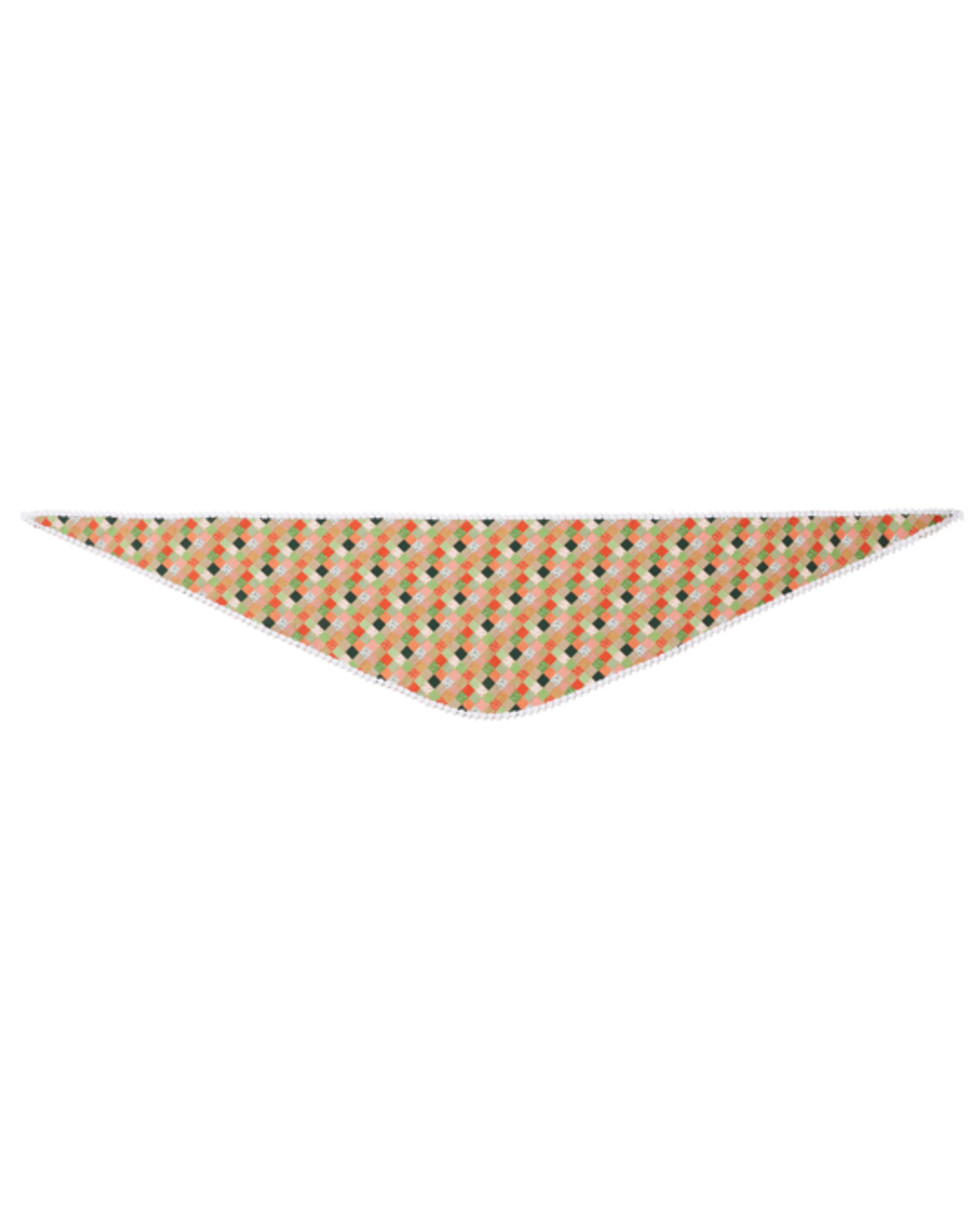 더뮤지엄비지터(THEMUSEUMVISITOR) PATCH PRINTED SCARF (ORANGE)