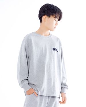 주니어 GRBC 스몰 시그니처 오버핏 긴팔티 JLT-J950 gray