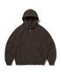 NORMAL HOOD ZIP UP [BROWN]