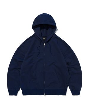 NORMAL HOOD ZIP UP [NAVY]