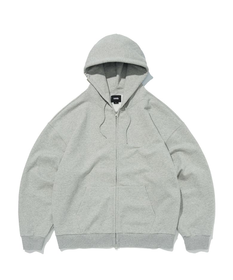NORMAL HOOD ZIP UP [GRAY]