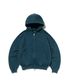 CROPPED WASHED HOOD ZIP UP [DEEP GREEN]