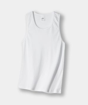 스트레치 탱크탑 슬리브리스 [화이트]