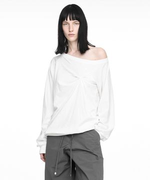 PINCHED LONG SLEEVE IVORY