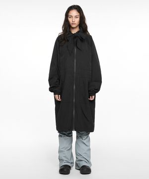 TIE FIELD COAT (UNISEX) BLACK
