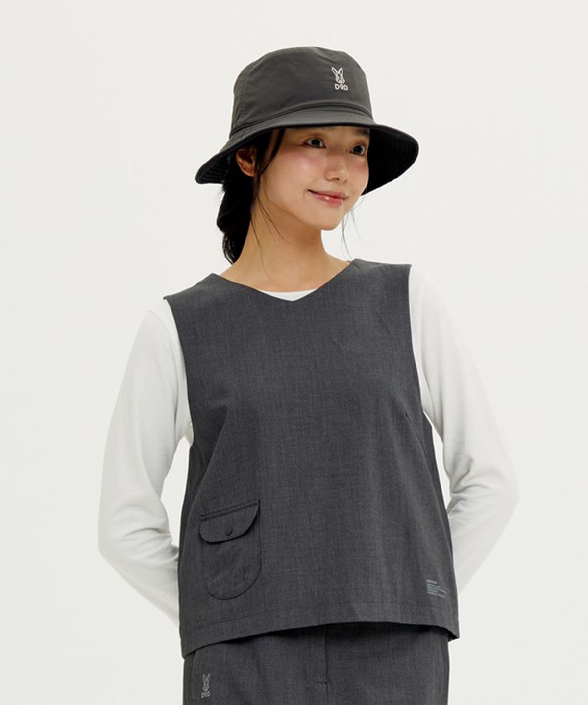 디오디(DOD) 어반스루 슬리브리스 여자(GREY)