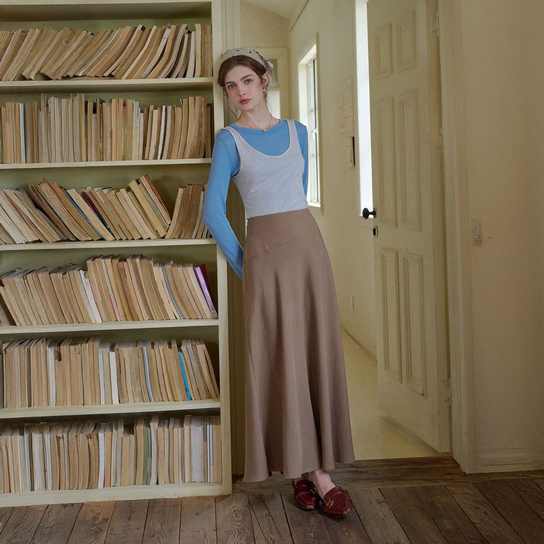 SR_Drape diagonal skirt