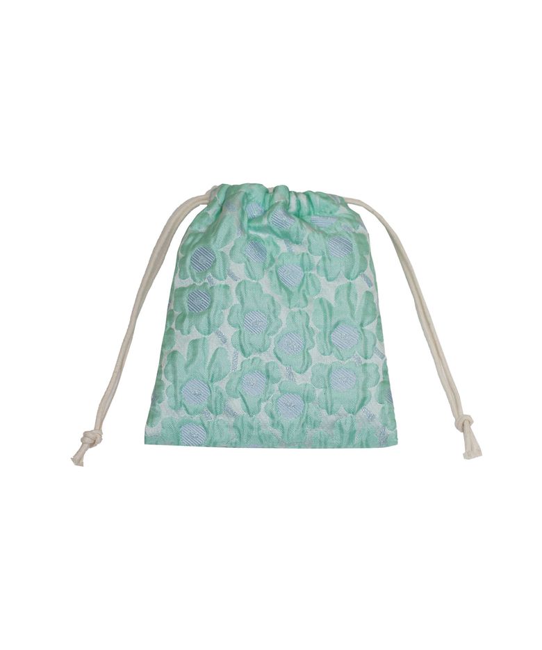 자카드 민트 가든 미니백파우치 Jacquard Mint Garden mini bag pouch