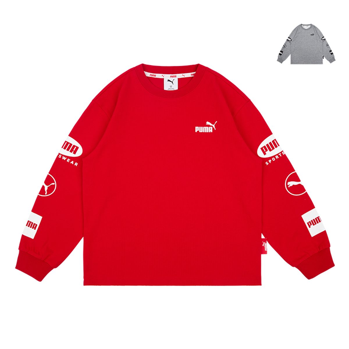 푸마 키즈(PUMA KIDS) 액티브 슬리브 로고 티셔츠_PK53TR301