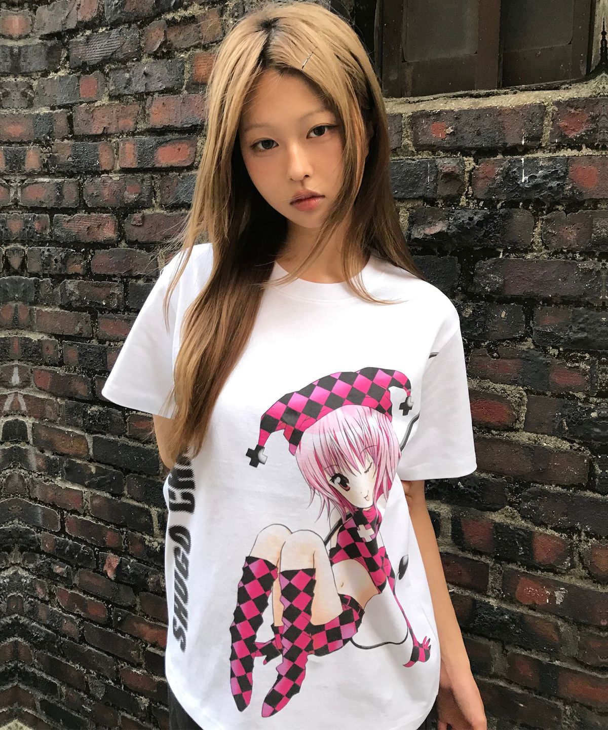 러브이즈트루(LUVISTRUE) SHUGO CHARA! GRAPHIC TEE(BLACK)