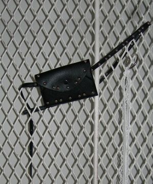 Stud Point Belt Bag Black