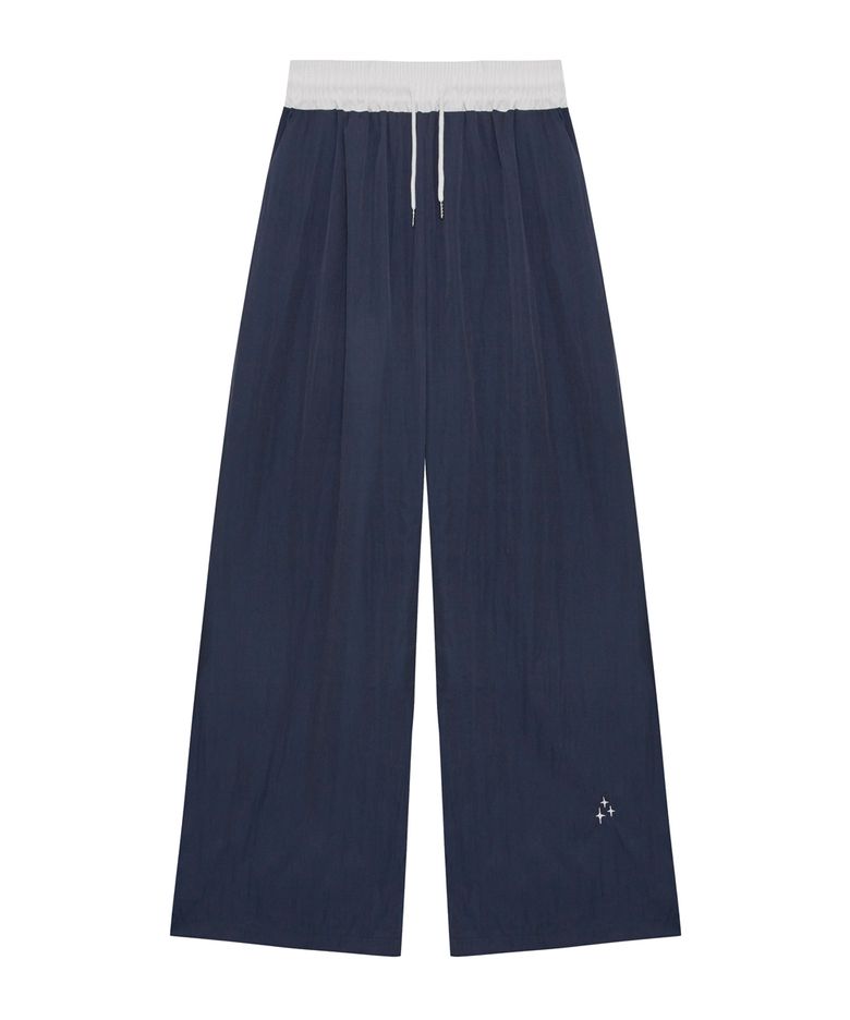 NEB two tone nylon pants (navyblue)