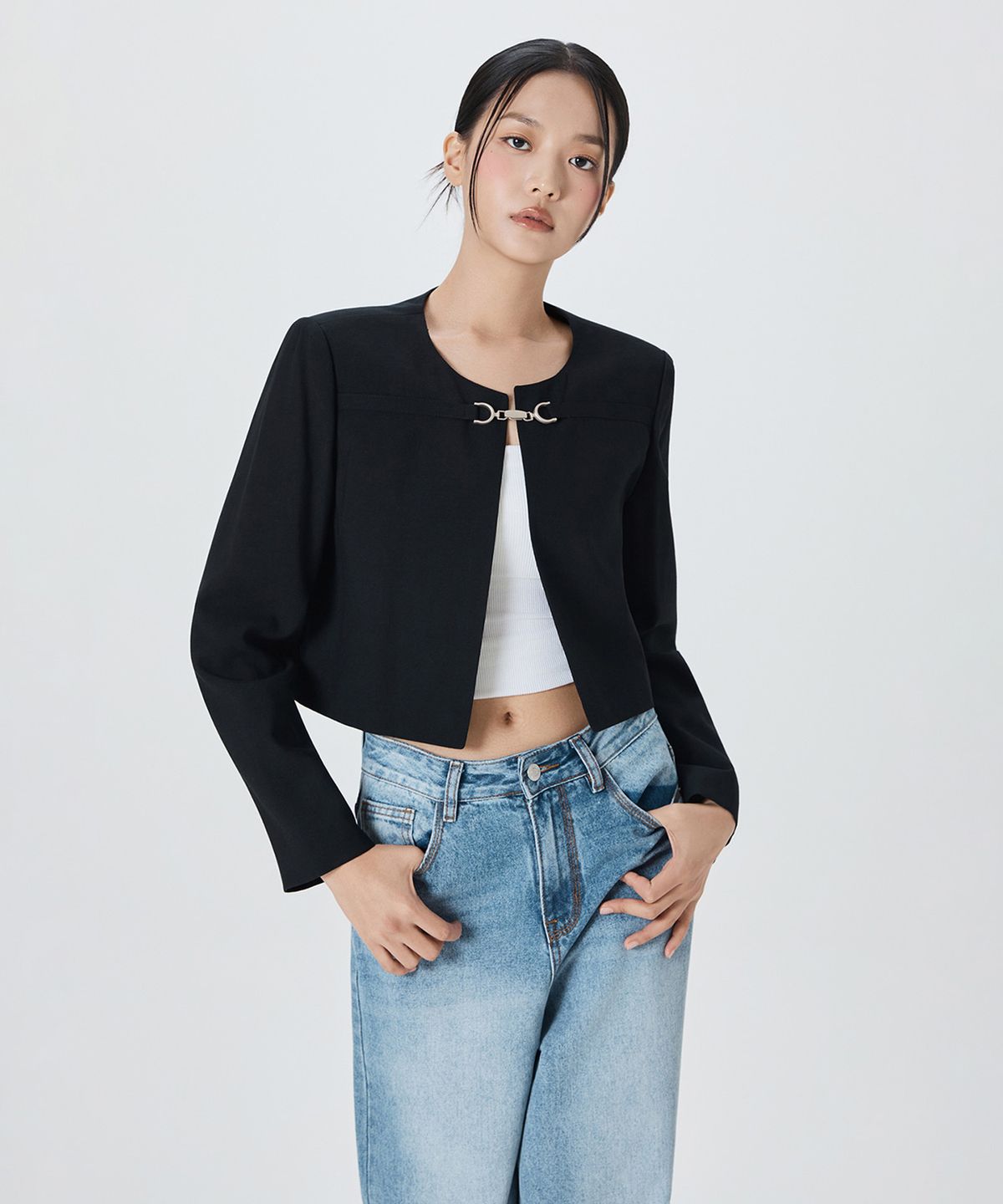 미쏘(MIXXO) 볼레로형 자켓_MIWJKF901G