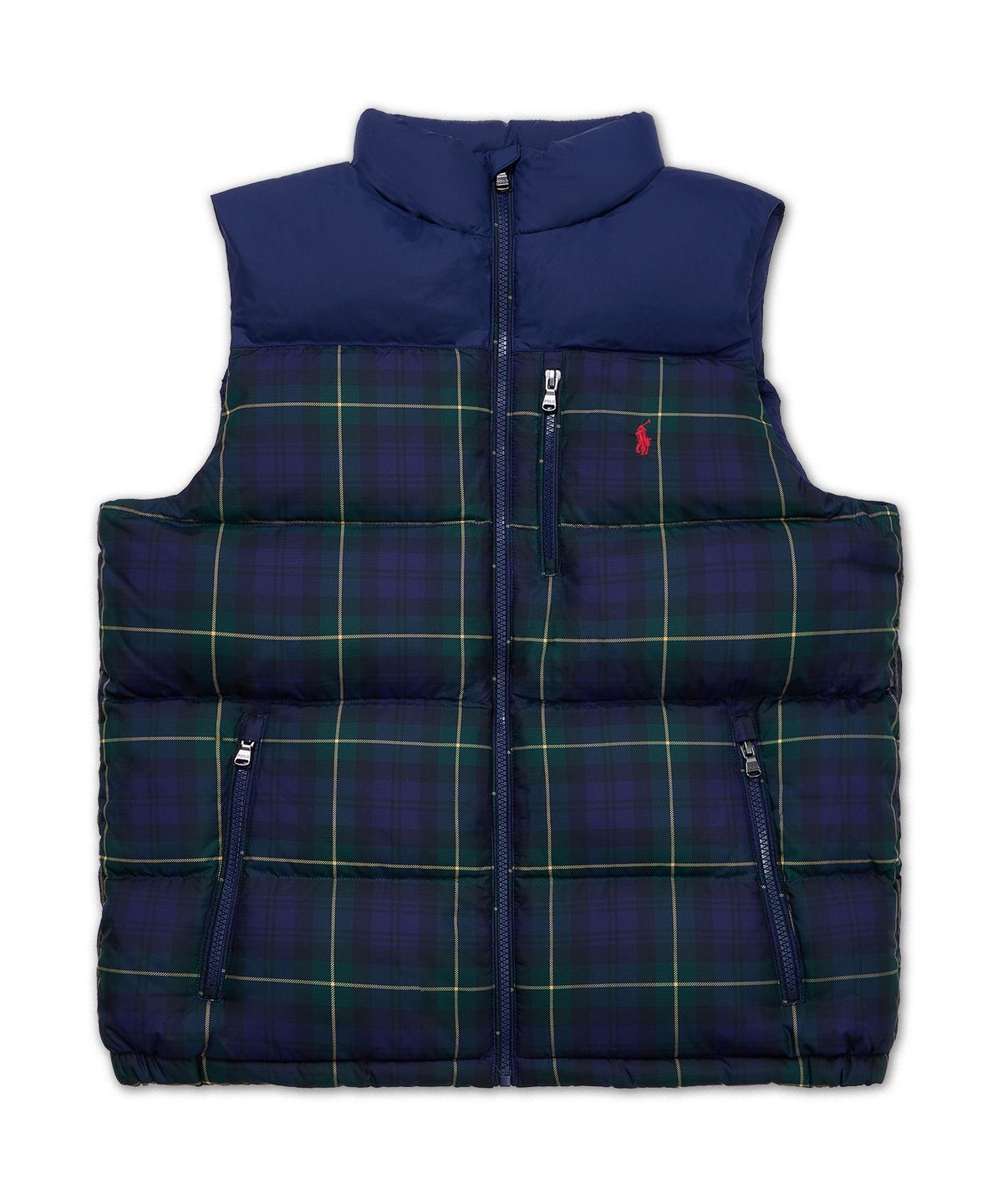 폴로 랄프 로렌 칠드런(POLO RALPH LAUREN CHILDREN) 플래드 다운 베스트-멀티 컬러