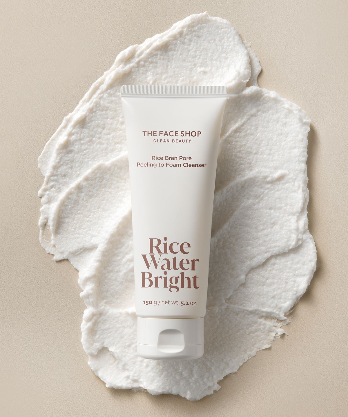 더페이스샵(THE FACE SHOP) 미감수 브라이트 쌀겨 모공 필링 투 폼 150ml