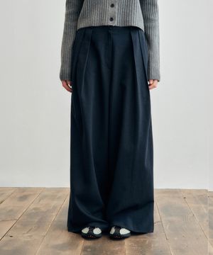 Like Skirt Maxi Wide Slacks_CTB554(Navy)