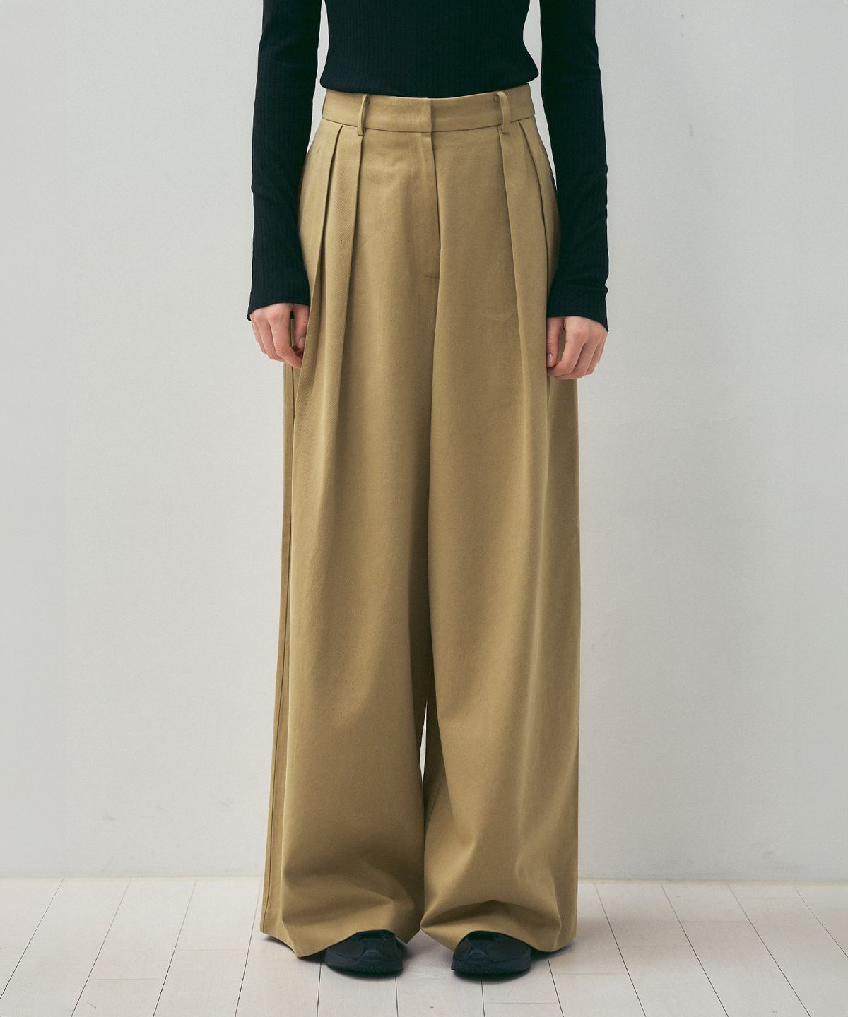 씨타(CITTA) Like Skirt Maxi Wide Slacks_CTB554(Beige)