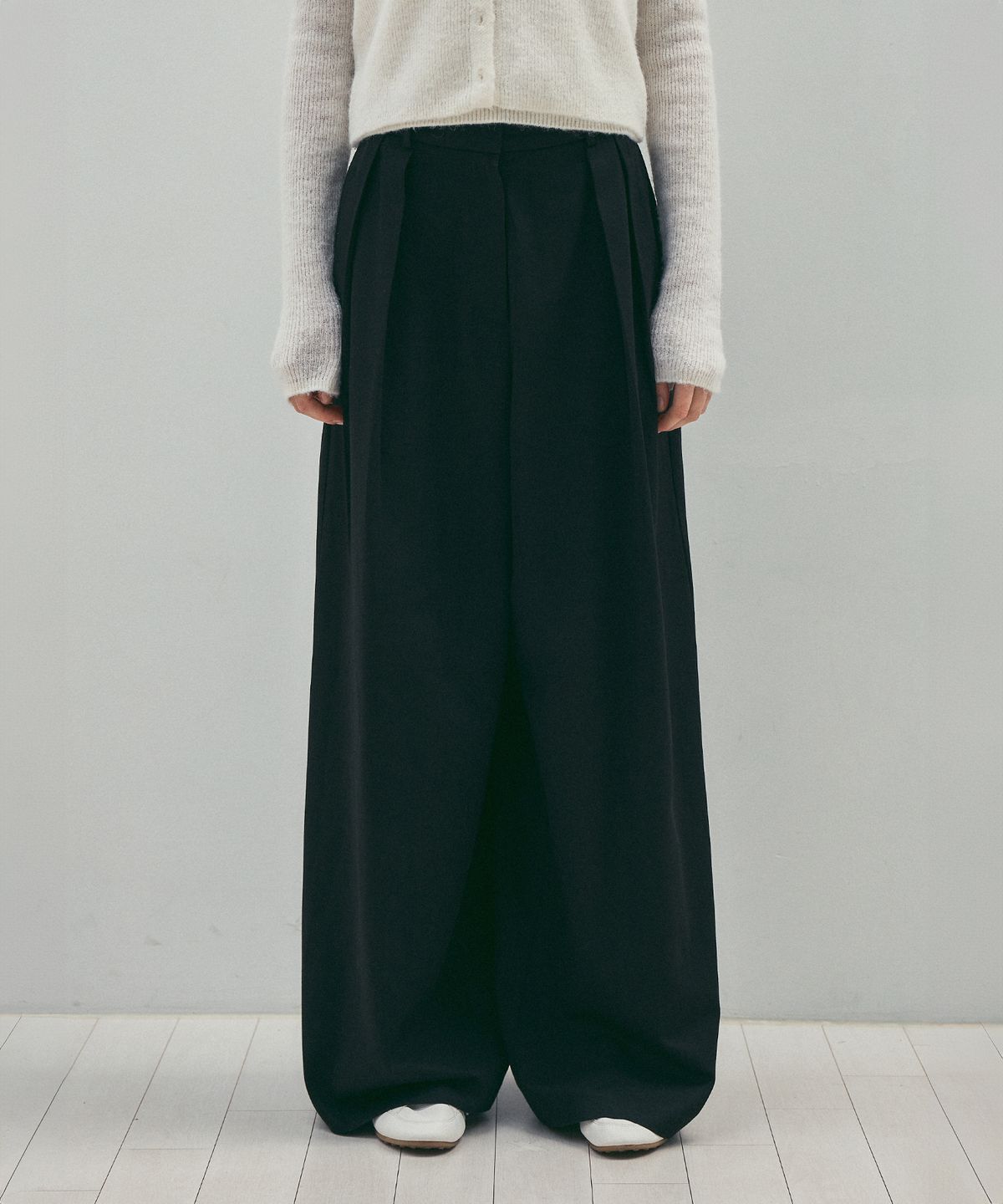 씨타(CITTA) Like Skirt Maxi Wide Slacks_CTB554(Black)