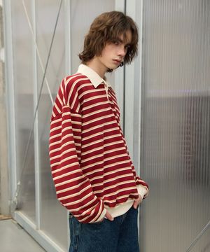 M1061 스트라이프 카라티_레드