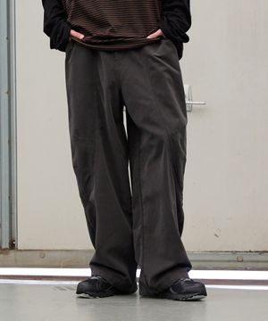 M275 피치 코튼 와이드 팬츠_그레이