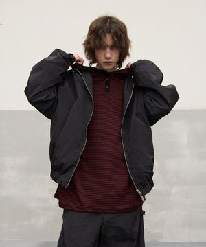 M1070 스톤 바람막이_블랙