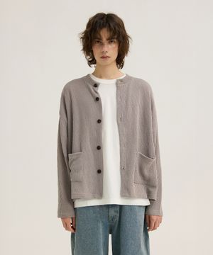 M1065 니트 가디건_그레이