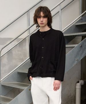 M1065 니트 가디건_블랙