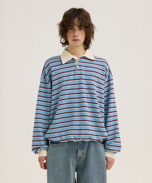 M1061 스트라이프 카라티_블루