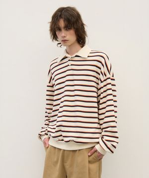 M1061 스트라이프 카라티_크림