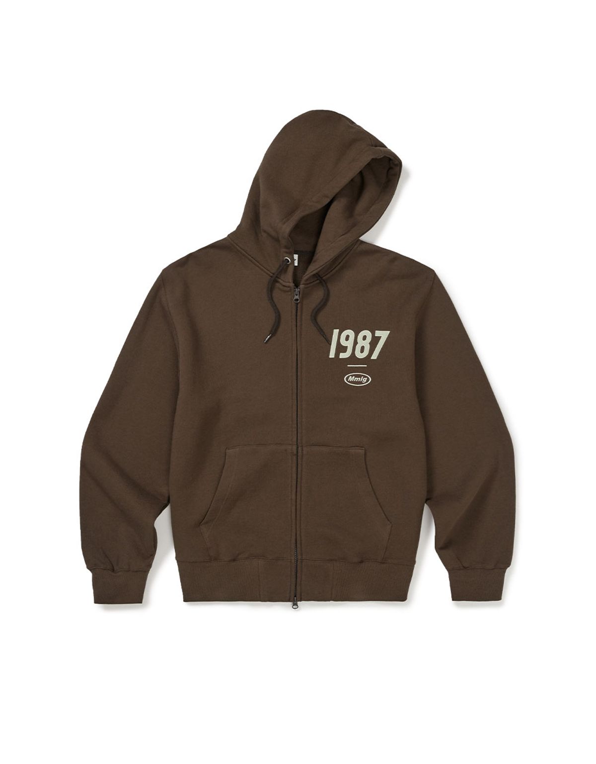 엠엠엘지(MMLG) [Mmlg] 19MG HOOD ZIPUP (WOODY BROWN)