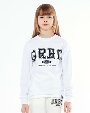 주니어 GRBC 스탠다드 오버핏 긴팔티 JLT-J953 white