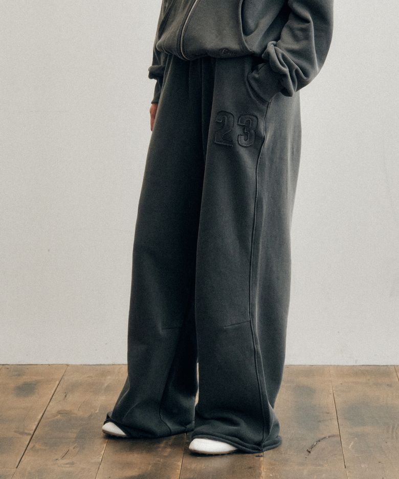 Every Day No.23 Patch Sweat Pants_CTB552(Charcoal)