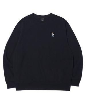 스몰 레트로 베어 맨투맨 LP8TU741_BLACK