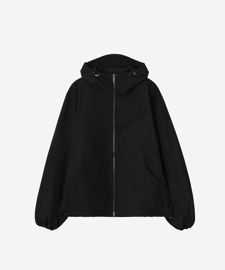 Mesh Paneled Jacket Black