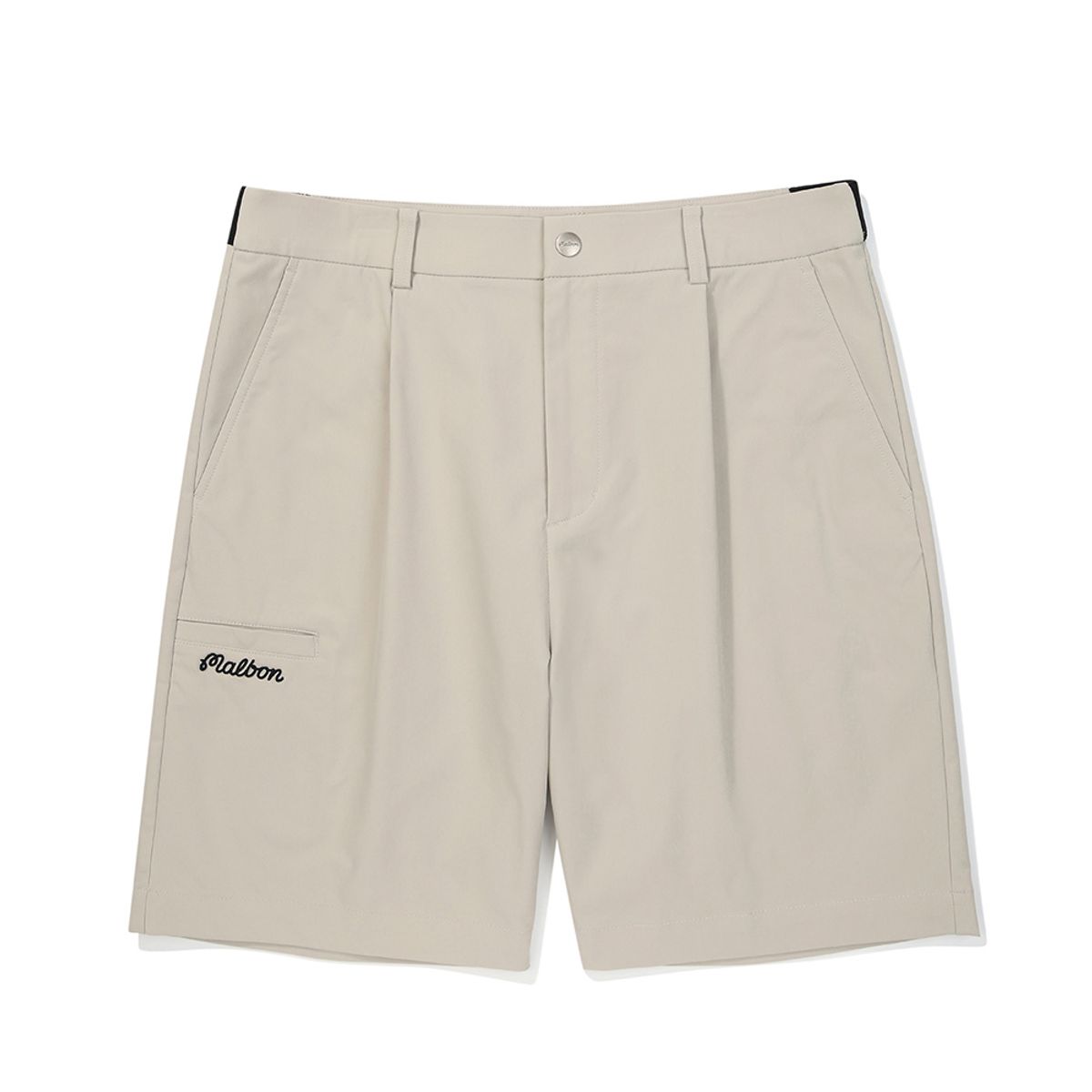 말본 골프(MALBON GOLF) 원턱 포인트 반바지 BEIGE (MAN)