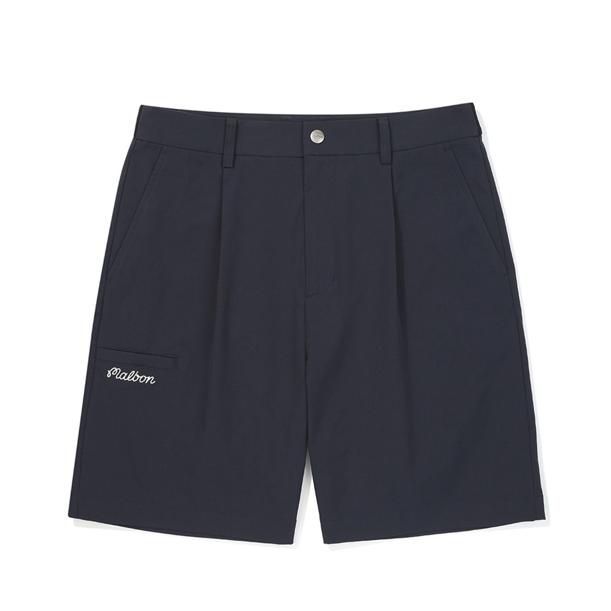 말본 골프(MALBON GOLF) 원턱 포인트 반바지 NAVY (MAN)