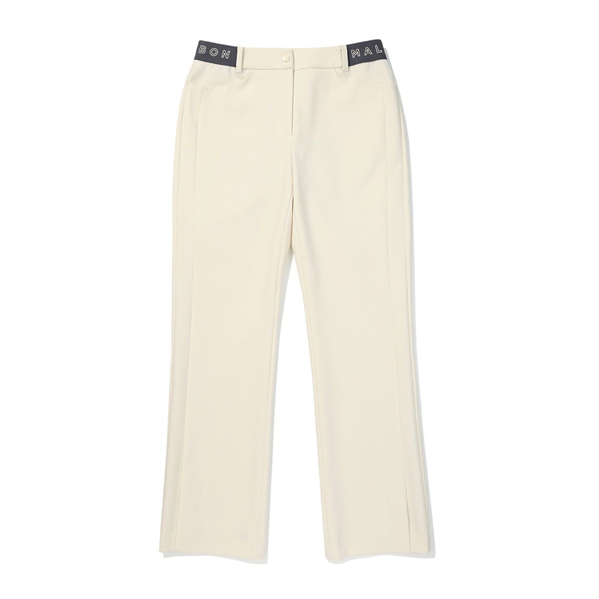 말본 골프(MALBON GOLF) 여성 허리 밴딩 세미 부츠컷 팬츠 CREAM (WOMAN)
